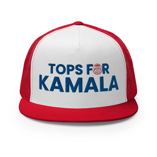 Tops for Kamala Patriotic Hat (Patriotic Red)