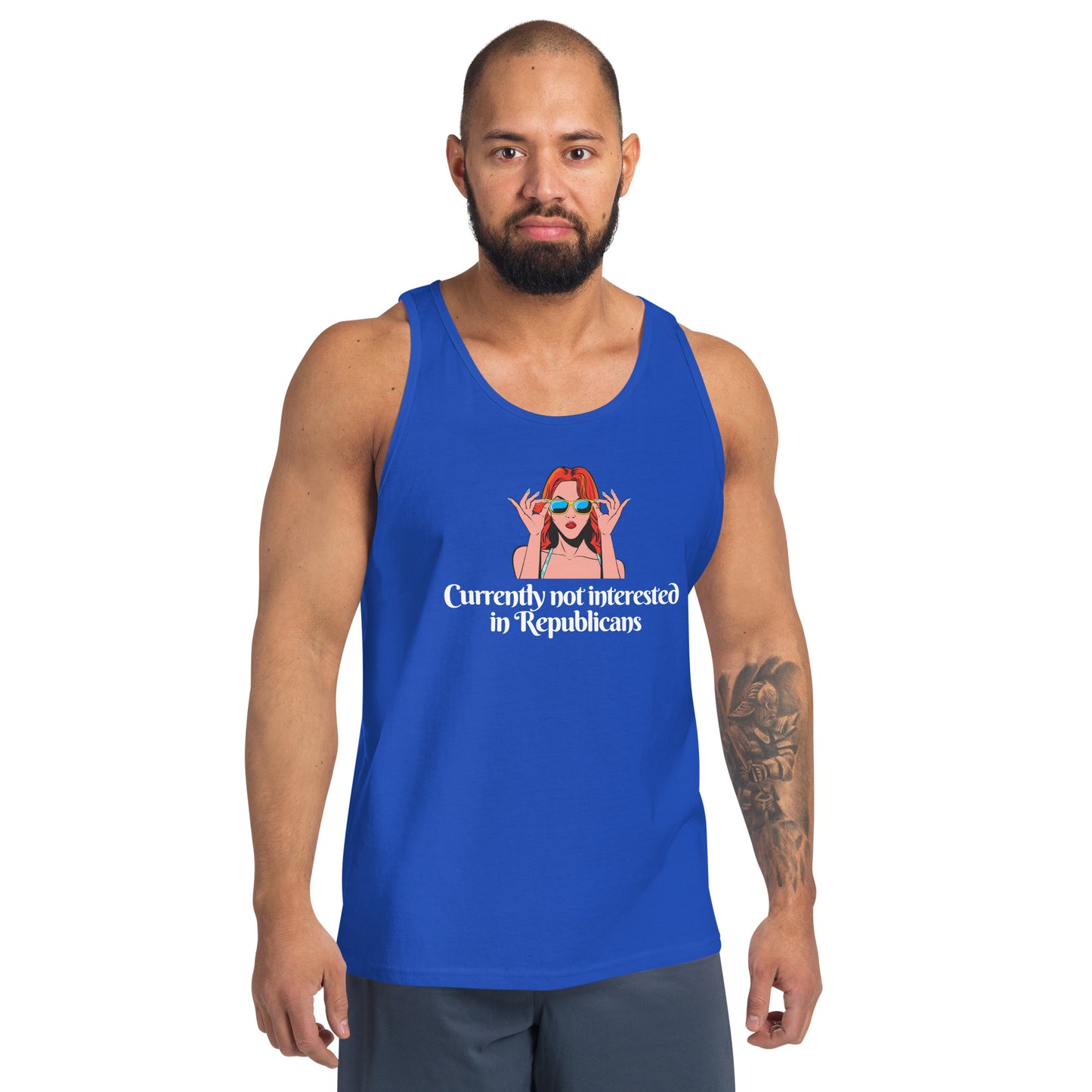 Currently Not Interested in Republicans Tank Top