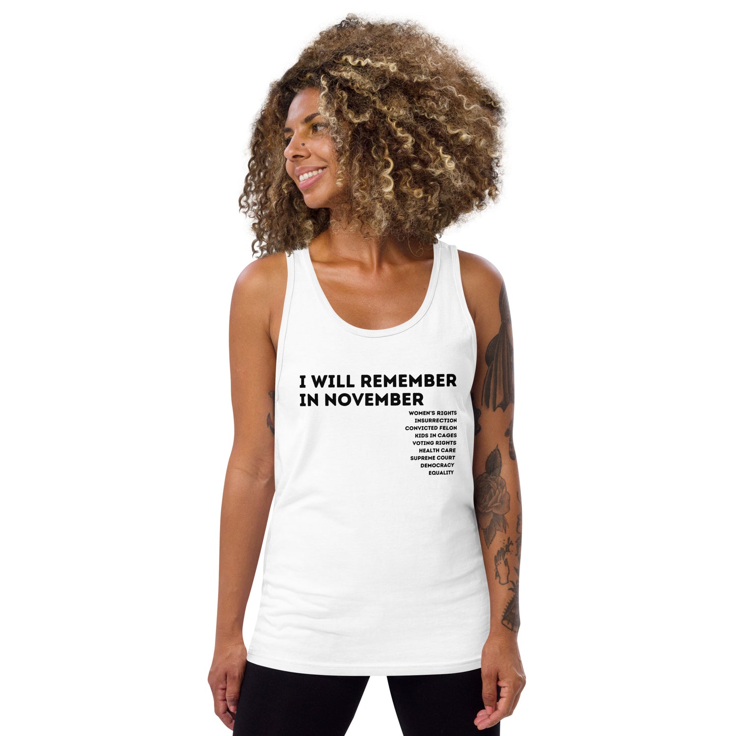 I Will Remember (to Vote) in November Tank Top