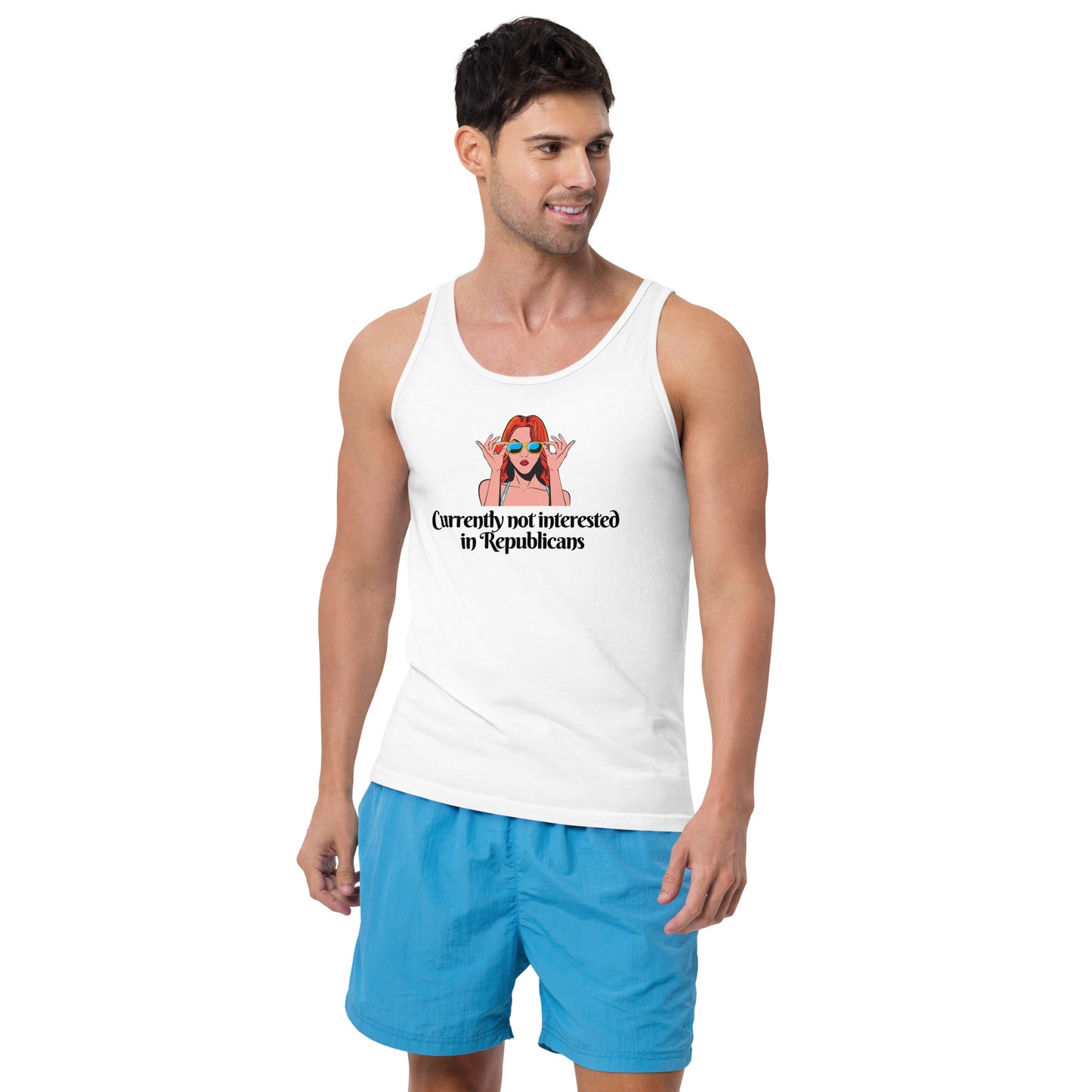 Currently Not Interested in Republicans Tank Top